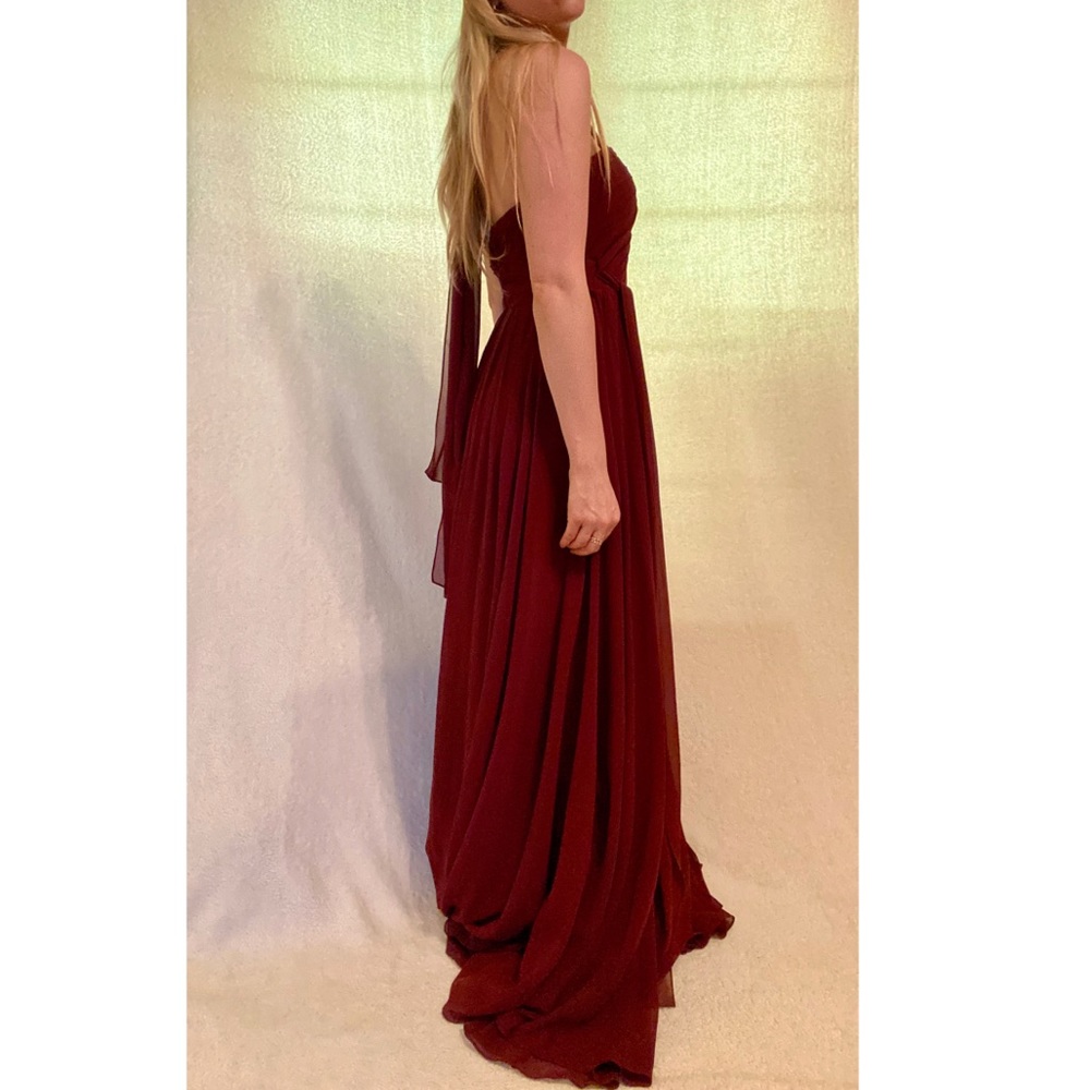 Deep Red Multi-Way Convertible Evening Dress - Picture 3 of 6